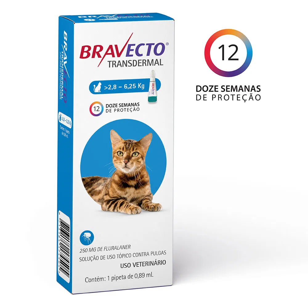 Bravecto Transdermal 2,8 a 6,25 KG